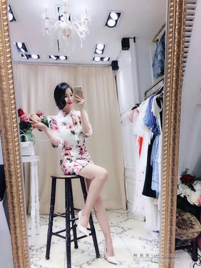 Chanel香奈兒 法國專櫃同步新款 19春夏新款 套裝 雪紡大花 蝴蝶結綁帶 短裙 套裝  xly1163